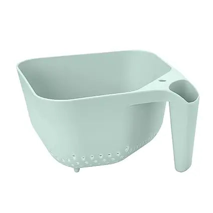 3 Quart Colander BPA Free Food Safe Plastic Strainer with Handle Heavy Duty Heat Resistant Pasta and Veggies Kitchen Drainer St