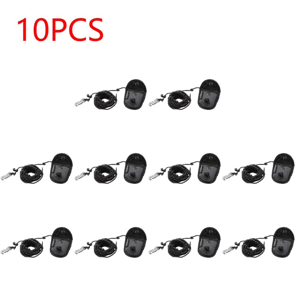 1-10Pcs Outdoor Camping Stretch Clothesline w/ 12 Clips 3M Windproof Elastic Hanging Laundry Clothes Line For Hotel Trip Cruise