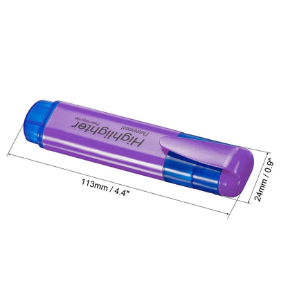 4Pc OR 6Pc Highlighter Fluorescent Pens Broad Tip Writing Marker Pens for Art Drawing Doodling Marking Office Stationery School Supply