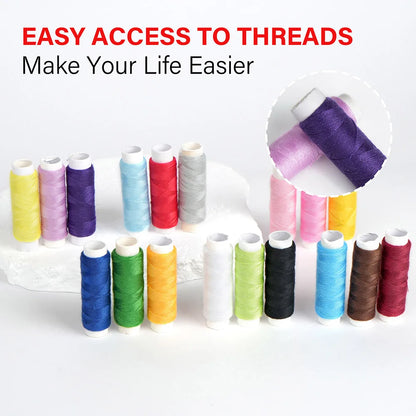 Sewing Kit Multi-Color Portable Travel for Quick Easy Repairs