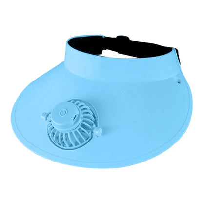 Empty Top Cap with Fan Three Temp Settings Breathable Cooling Fan Hat for Women for Sun Protection and Outdoor