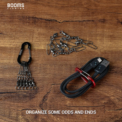 Recreational CC1 6Pcs Aluminum Alloy Carabiner Keychain Outdoor Camping Snap Clip Lock Buckle Hook Fishing Accessories