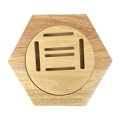 1-10PCS Honeycomb Combination Medal Display Stand Building Block Toys Hexagonal Wood Medal Rack Creative Splicing Wall Decor
