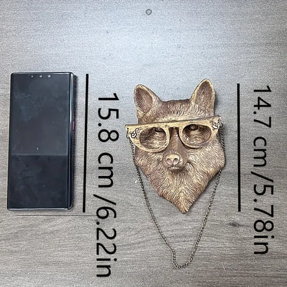 Large/small Sizes Decor Wall Art Decor Deer Head Wall Hanging Home Decor Bronzed Resin Animal Hanging Sculpture Animal Head