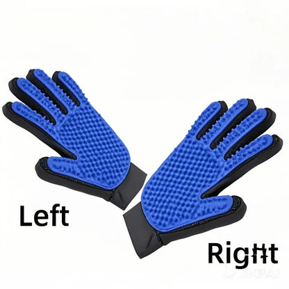 Pet Grooming Glove Dog Cat De-shedding Hair Remover Massage Brush