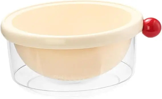 Kitchen Strainer Colander Bowl Drain Bowl Double Layer Home Multifunctional 2 in Colander Set for Food Mixing Salad, White 24x10