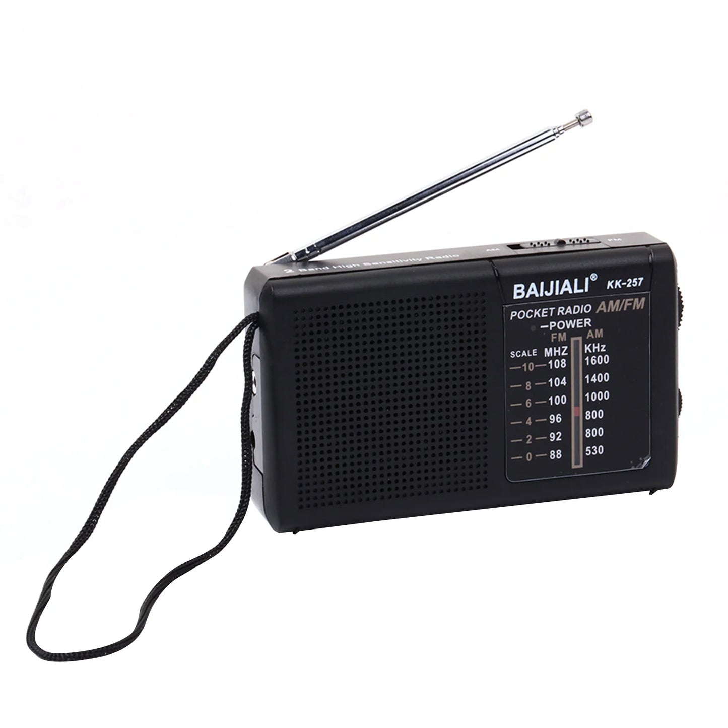 Digital Radio Built-in Speaker Portable Mini Radio SW/AM/FM Battery Operated Telescopic Antenna for Indoor Outdoor Emergency Use