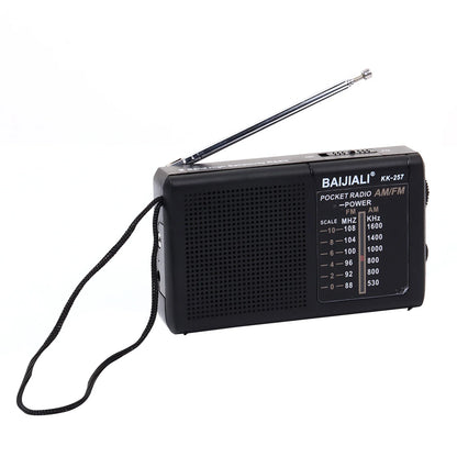 Digital Radio Built-in Speaker Portable Mini Radio SW/AM/FM Battery Operated Telescopic Antenna for Indoor Outdoor Emergency Use