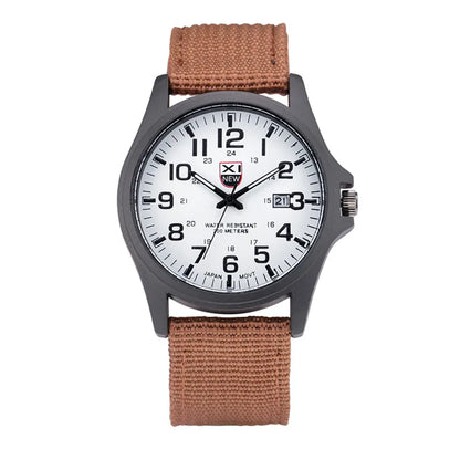 Sports Watch Quartz Nylon Band with Date