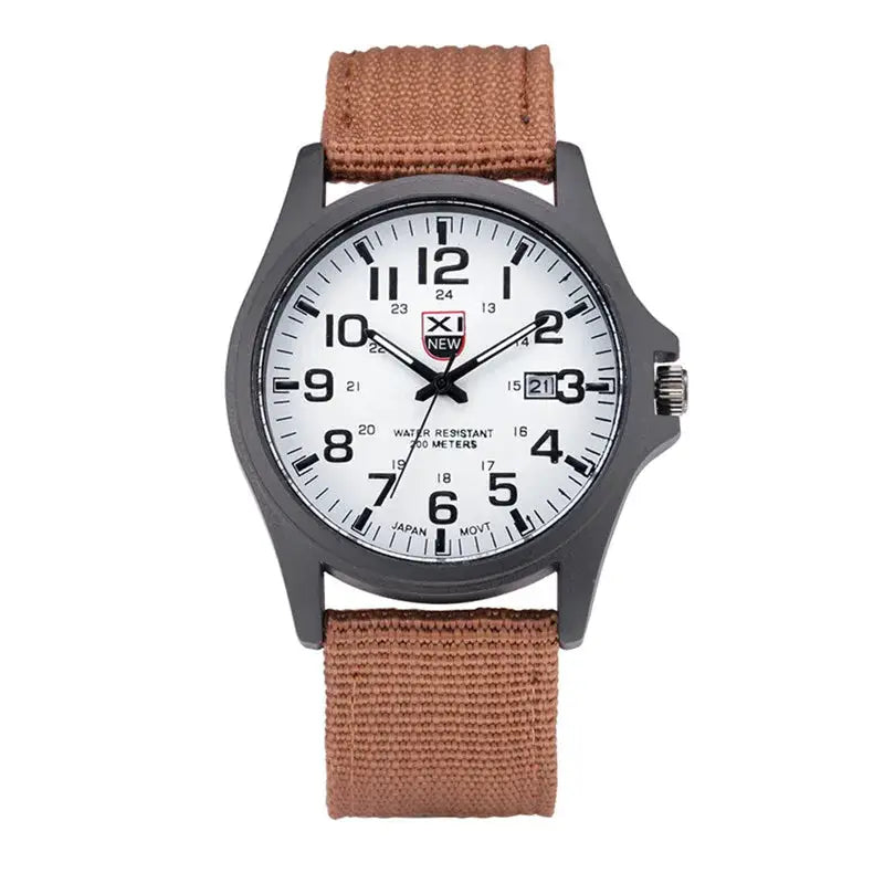 Sports Watch Quartz Nylon Band with Date