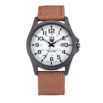 Sports Watch Quartz Nylon Band with Date