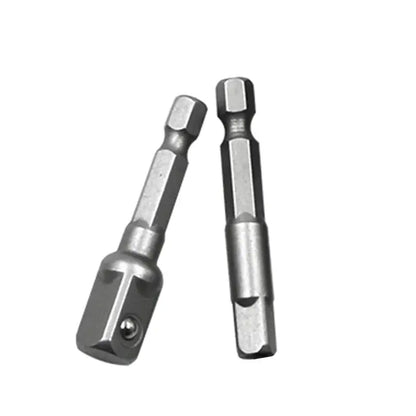 Chrome Vanadium Steel Socket Adapter Set Hex Shank 1/4" 3/8" 1/2" Extension Drill Bits Bar Set Power Tools TF003