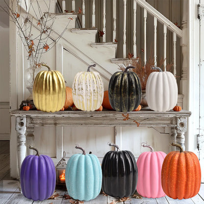 Halloween Pumpkin Decor Artificial Style Thanksgiving Day Dining Table Central Kitchen Decor Supplies Fall-Themed Wedding Decor
