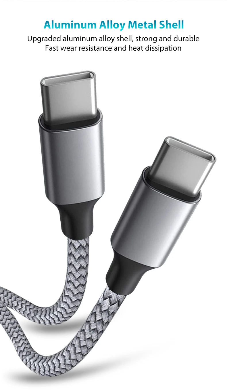 Type C to Type C Cable C to C PD 60W 3m 5m 8m 10-meter Extension Cable