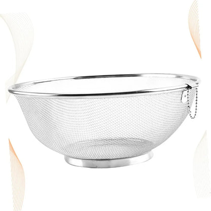 Fruit Wash Strainer Stainless Steel Drain Basket Vegetable Washing Basket Kitchen Tool