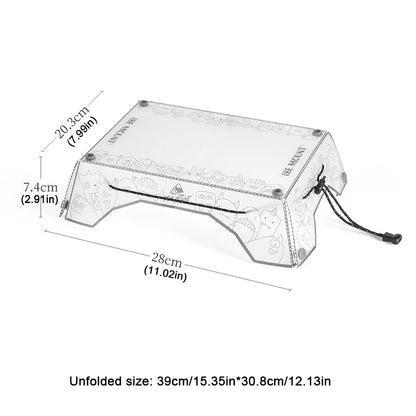 1/2Pcs Folding Mini Camping Table Ultralight Food-Grade PP Board Folding Table and Tray For Outdoor Camping Hiking Picnic Gadget