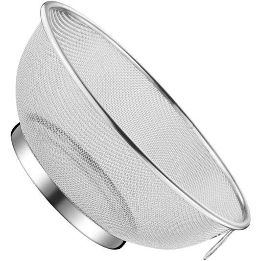 Stainless Steel Strainer Basket Kitchen Drain Basket for Washing Fruits and Vegetables and Easy to Use for Food Preparation and