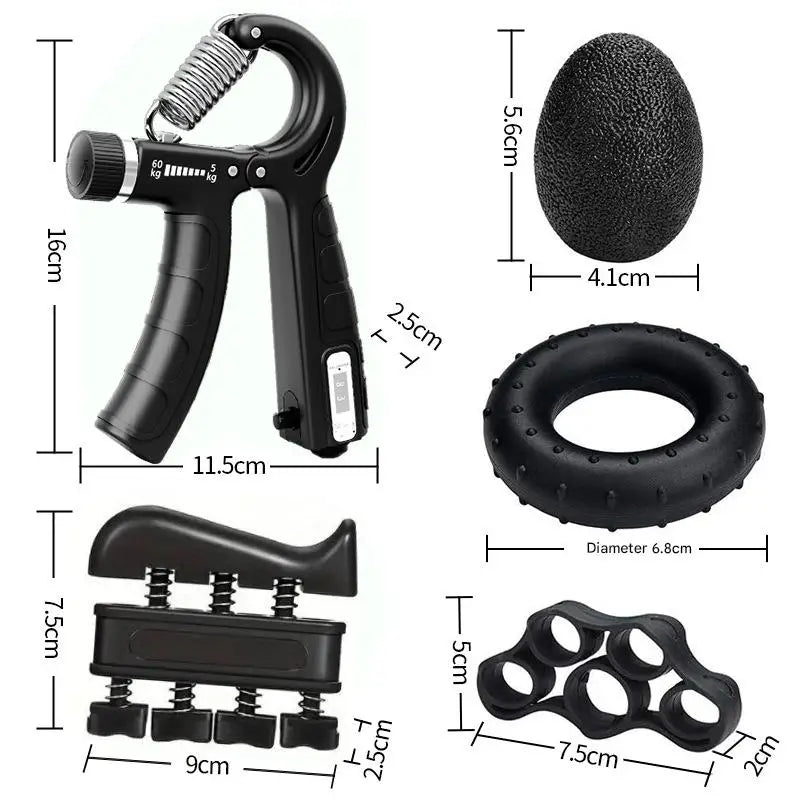 Grip Strength Trainer Set Hand Grip Finger Stretcher Grip Ring Muscle Ball