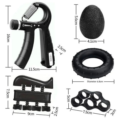 Grip Strength Trainer Set Hand Grip Finger Stretcher Grip Ring Muscle Ball