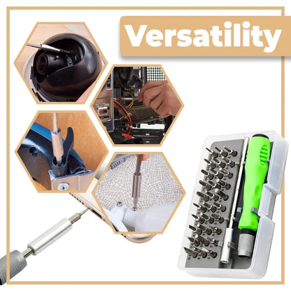 32-in-1 Precision Screwdriver Tool Set Magnetic Phillips Bits Multifunctional