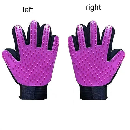 Pet Grooming Glove Dog Cat De-shedding Hair Remover Massage Brush
