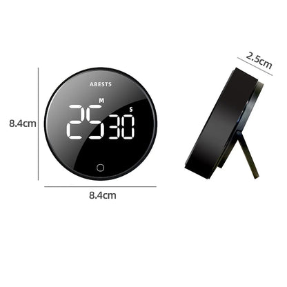 LED Digital Electronic Timer USB Rechargeable Magnetic Shower Study Stopwatch 3-Level Volume Back Bracket Design Kitchen Tools