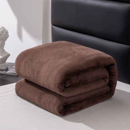 1PC Flannel Blanket, Soft Warm Fleece Throw, Thick Lightweight Cozy Bed Cover