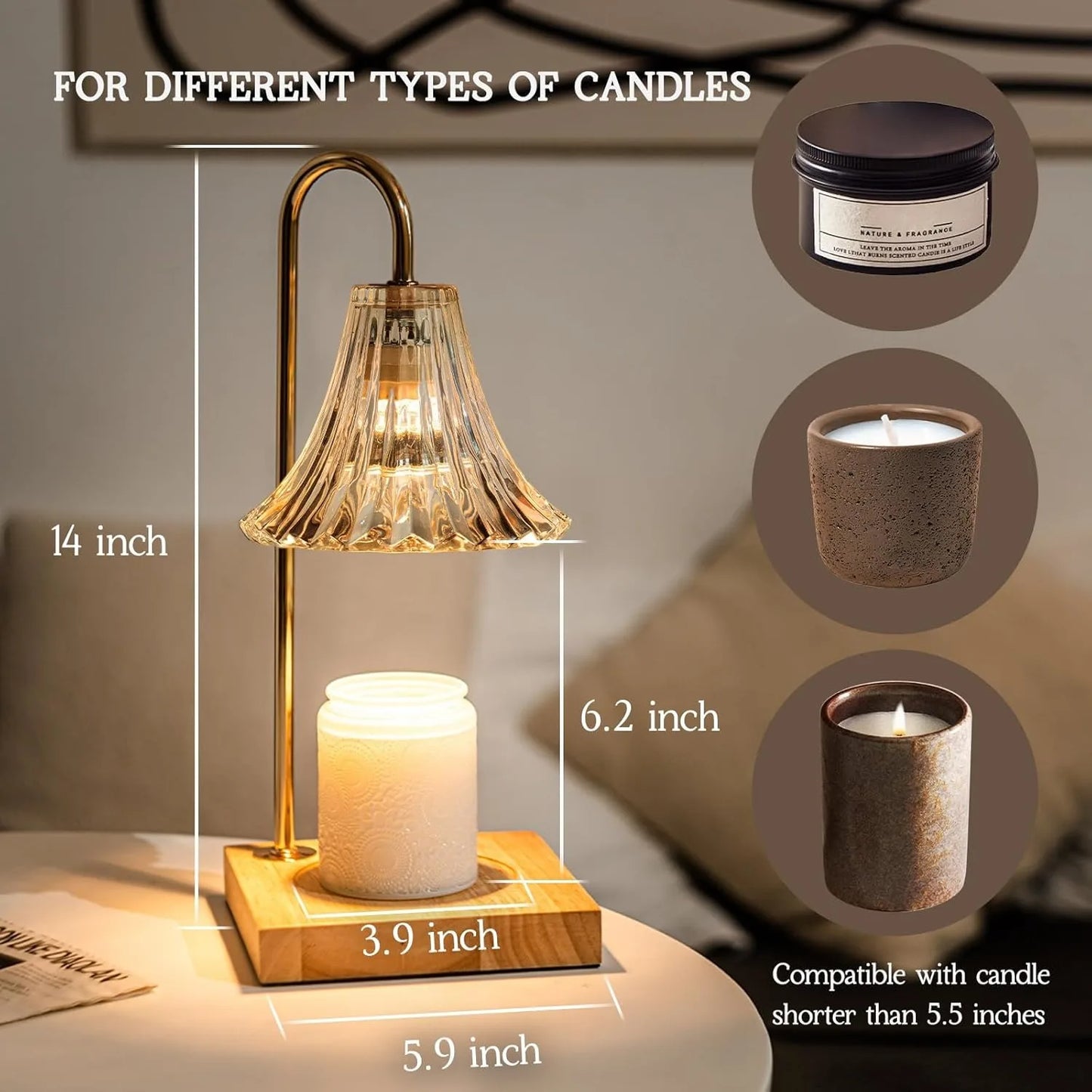 Warm candle lights with timers, candle flower lights, bedroom dimmable table lamps, dormitory home fragrance accessories