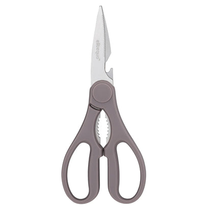 ELITEQUO All Purpose Kitchen Scissors, Heavy Duty Stainless Steel Scissors, Dishwasher Safe, Soft Grip Comfort Handle