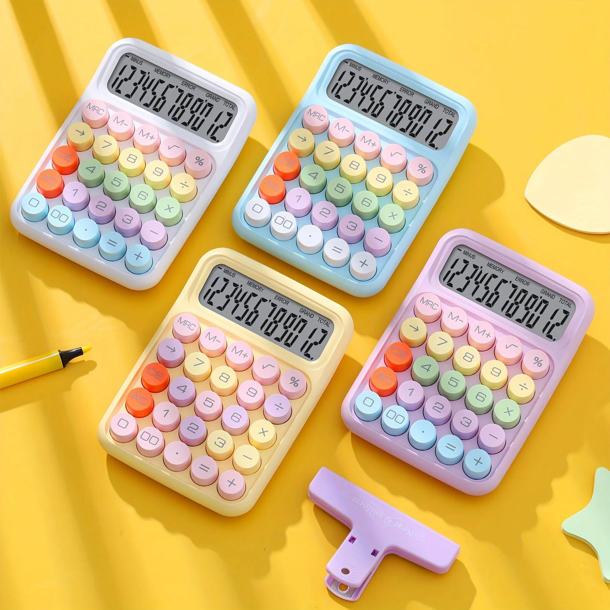 12-digit large LCD Display Large Buttons Flexible Keyboard Calculator