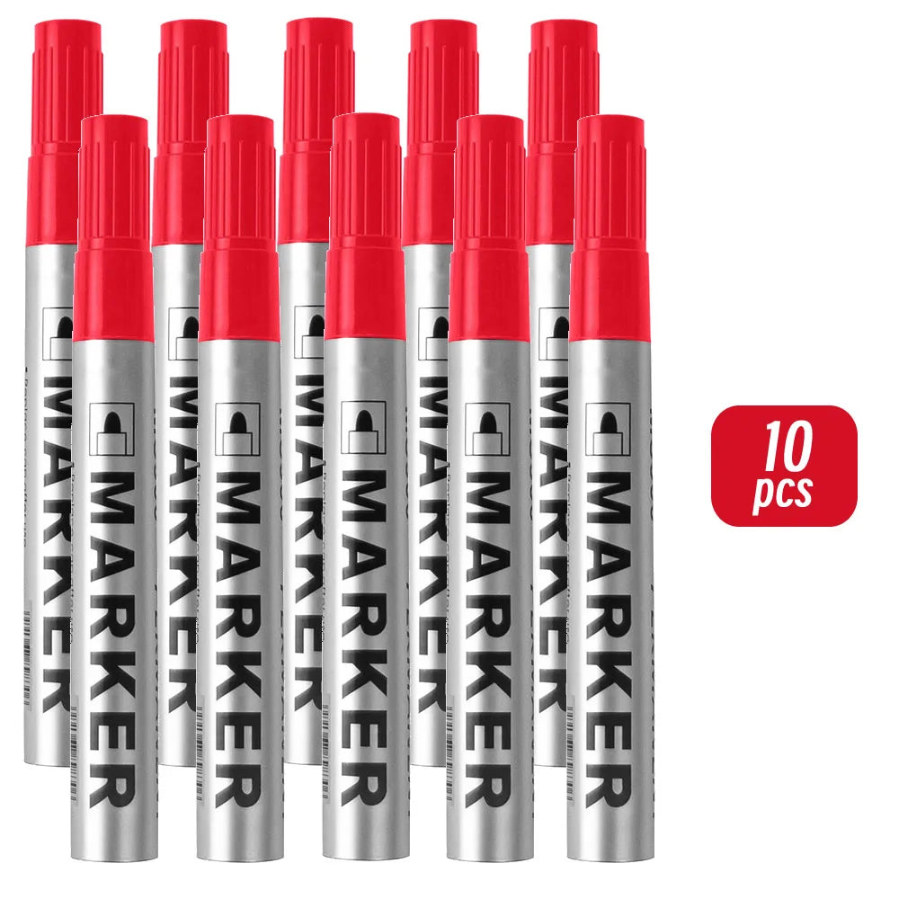 Permanent Paint Markers Waterproof Black Quick Drying Oil Based Pen