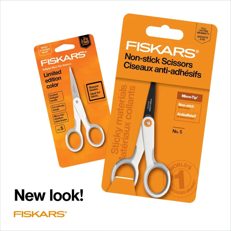 5 MicroTip Premier Scissors with Softgrip for Precision Detail Work in Crafting Embroidery and Hair Trimming Ergonomic Design E