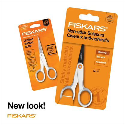 5 MicroTip Premier Scissors with Softgrip for Precision Detail Work in Crafting Embroidery and Hair Trimming Ergonomic Design E