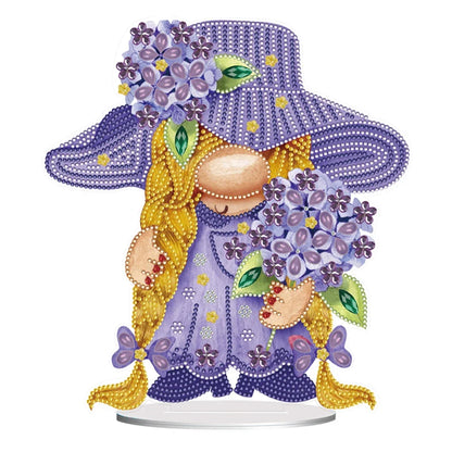 Special Shape Table Top Diamond Painting Ornament Kits Cute Gnome Diamond Painting Desktop Decorations Bedroom Table Decoration