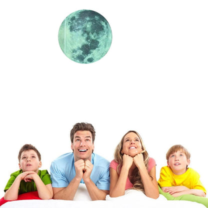 20cm3d Moon Fluorescent Wall Sticker Pvc Removable Luminous Sticker Creative Children'S Room Decoration Astronomy Enlightenment