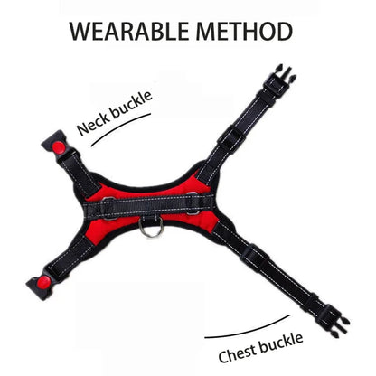 Dog Puppy Harness Quick Release Vest Nylon Material Breathable