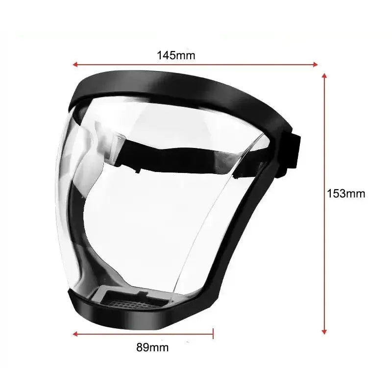 Protection Mask Splashproof Transparent Facial Protector Face Mask Protective Outdoor Safety Mask Head Cover Work Protection