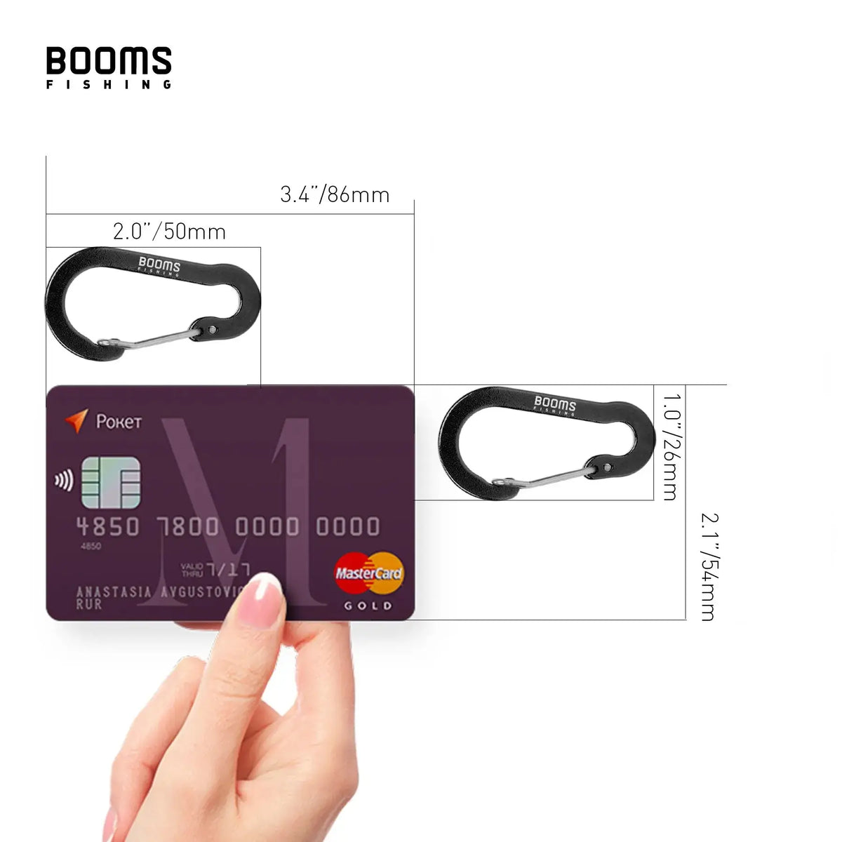 Recreational CC1 6Pcs Aluminum Alloy Carabiner Keychain Outdoor Camping Snap Clip Lock Buckle Hook Fishing Accessories