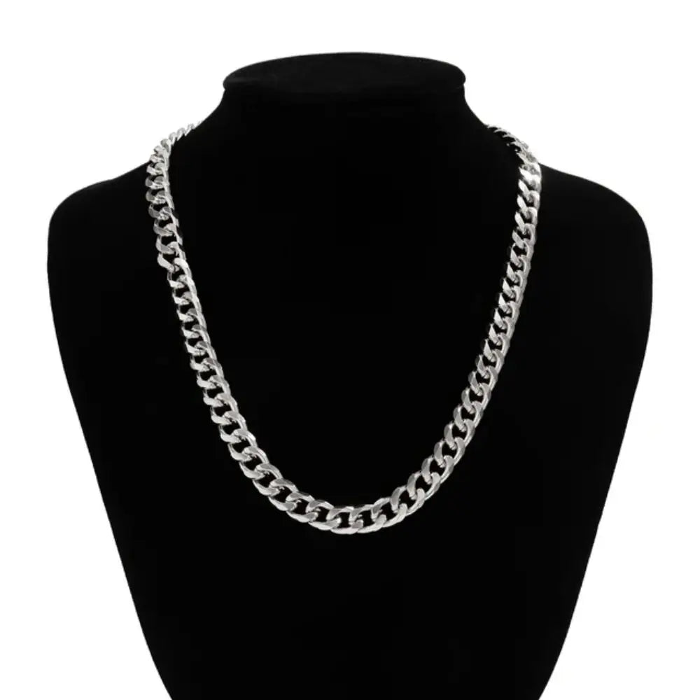 Simple Stainless Steel Chain Necklace Gold Silver Color Metal Chain