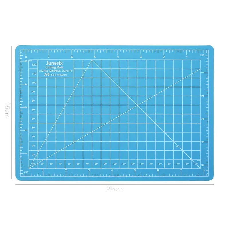 A5 Self-Healing Cutting Mat Rotary Cutter for Crafts Fabrics Sewing Scrapbooking