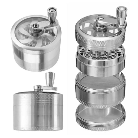 Handheld Kitchen Spices Grinder For Nutmeg, Ginger, Rock Salt & Peppercorns, Manual Crusher Tool For Seasoning & Cooking Needs