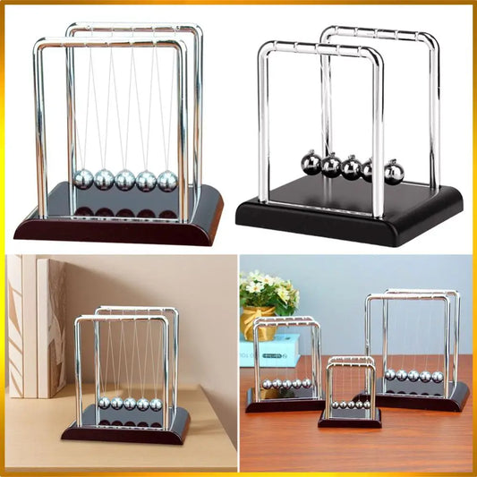 Newtons Cradle Balance Balls Teaching Supplies Physics Science Pendulum Desk Toy Science Physics Gadget for Home and Office