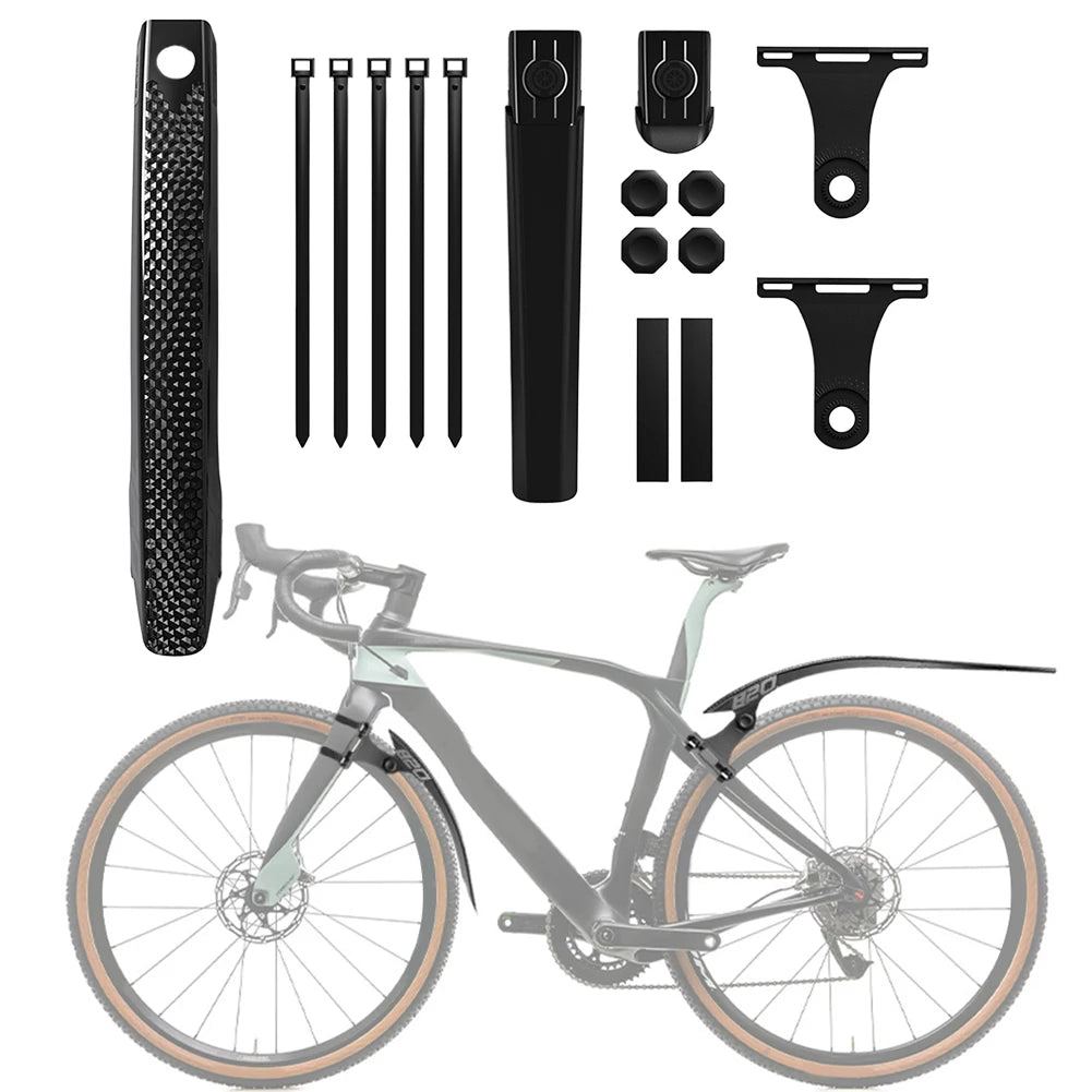 1 Piece Bike Tire Wheel Mudguard Road Bike Wheel Fenders Front & Rear Universal Mudguard Suitable for Both Front And Rear Wheel