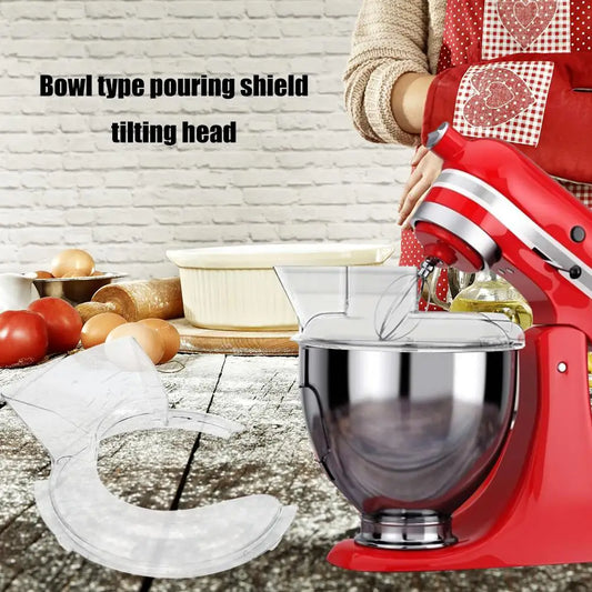 Pouring Shield Bowl Pouring Shield Tilt Head Parts Splash Guard Kitchen Aid Stand Mixers Anti-Splattering Kitchen Accessories