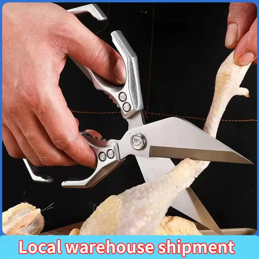 Kitchen Shears Stainless Steel Kitchen Scissors Poultry Scissors for Chicken/Poultry/Fish/Meat/Vegetables/Herbs/BBQ