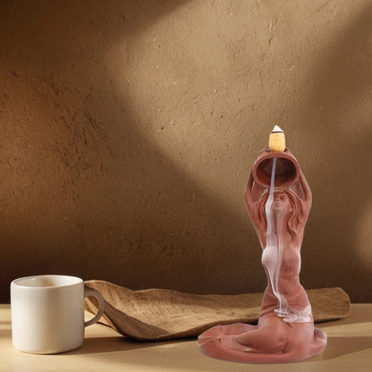 Backflow Incense Burner Waterfall Incense Holder Creative Backflow Incense Holder Decorative Aroma Stove for Home Office
