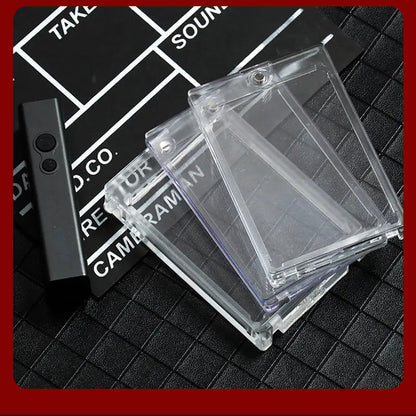 Hard Magnetic Card Holder Clear Cards Holder Gaming Trading Card Display Case Idol Photo Protective Sleeves
