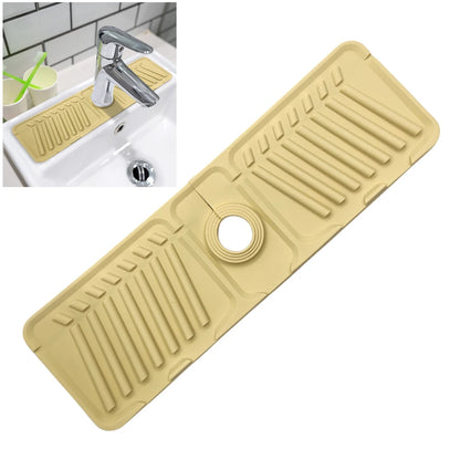 Silicone Faucet Splash Pad Multipurpose Toilet Soap Storage Faucet Mat for Rapid Drainage Kitchen Foldable Drainage Mat