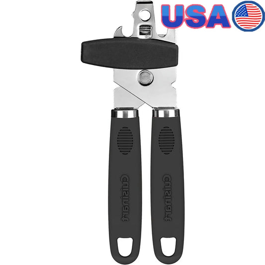 Ergonomic Can Opener with Stainless Steel Blade Nonstick Safe Dishwasher