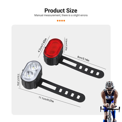 Rechargeable LED Bicycle Headlights and Taillights